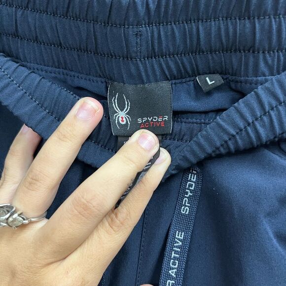 Spyder Women's Dark Blue and White Athletic Shorts - Picture 4 of 8